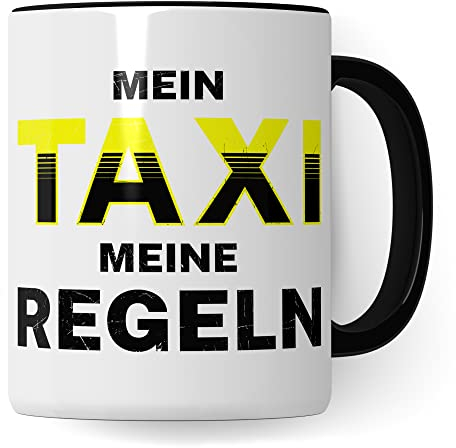 Taxi Tasse, Taxifahrer Kaffeetasse, Taxi Geschenk lustig, Taxichauffeur Geschenkidee, Taxi Driver Beruf Kaffeebecher