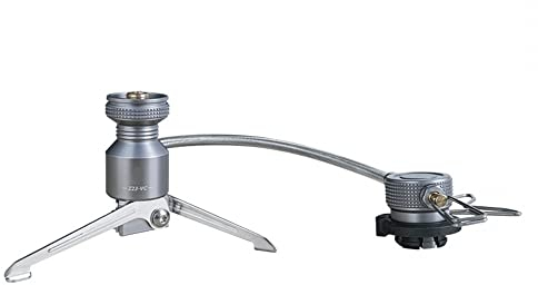 DONGKER Gasherd Adapter, Outdoor Stativ Butan Tank Adapter,Faltbarer Camping Gases Herde Anschluss für Kochen im Freien, Wandern, Picknick, Trekking