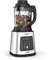 Krups KB835D Perfectmix Cook Hochgeschwindigkeits-Kochmixer | Standmixer | 10 autom. Programme | Kalt- & Heißrezepte | Tiefenreinigungsfunktion | leistungsstarker 1400 Watt Motor | Edelstahl/Schwarz