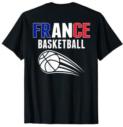 Frankreich Basketball Fans Trikot - Französische Flagge Sportliebhaber T-Shirt