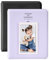 OBERSTER Photo Album with 64 Pockets for Fujifilm Instax Mini 7s, 8, 8+, 9, 25, 50s, 70, 90, 5 x 7.6 cm, Compatible with Instant Camera, Photobook, Name Card Holder (Black+Purple) (Schwarz + Violett)