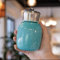 Bonita botella de agua de acero inoxidable de 200 ml, termo pequeño, taza de viaje para café, jugo, leche, botella de agua caliente y fría para viajes y hogar (azul)