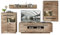 Stella Trading BELLANO Wohnwand Komplett-Set in Viking Eiche Optik, Graphit - Moderne Schrankwand mit LED-Beleuchtung für Ihr Wohnzimmer - 346 x 202 x 44 cm (B/H/T)