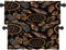 Shrahala Black Boho Embroidery Kitchen Valances, Dream Catcher Half Window Curtain Window Treatment Multilayer Polyester Blackout for Living Room Bathroom 2 Pack 52 x 16 in