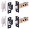 HANDLEZONE® 2 Pack 76mm / 3 inch Black Matt Premium Tubular Mortice Latch, Catch for Internal Timber Doors - 57mm Backset