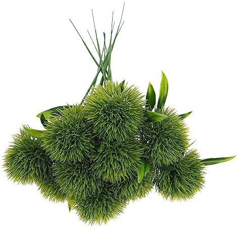 HOMSFOU Blumenarrangement 10 Stück Löwenzahn-Kunstblumen Löwenzahnpflanzen Kunststoffblumen Sträucher Büsche Künstlicher Grasstrauß Für Garten Veranda Mittelstücke Arrangements