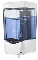 PLUSSEN 800ML Distributeur de Savon Manuel Conditionneur en Plastique pour shampooing Mural Gel de Douche Distributeur de Chambre Pompe à Savon pour Salle de Bain ou Cuisine (9306-Blanc)