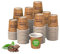 bioexxe Bicchierini Caffè Carta 2000 Pz da 75ml - Bicchieri Caffe Biodegradabili da 75ml - Bicchieri Caffe Carta Resiste a Bevande Fino ai 85°/90°- Monouso Ecologici Bio (marroni)