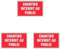 Novap - Panneau Chantier Interdit au Public - Rigide 330x200mm - Polystyrène - Rouge (Blanc) - Avertissement - Lot de 3