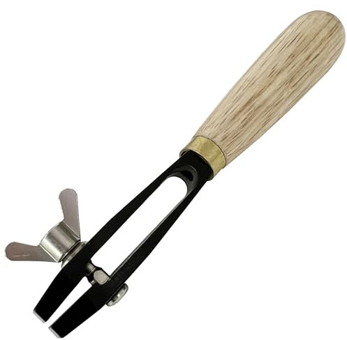Hollow Hand Vice Wing Nut type Wooden Handle Clamp Holder Jewellers Wire Twist