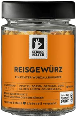 Bremer Gewürzhandel Reisgewürz, fein geschrotet, vielfältige Würze zum Kochen, für Gemüse und Fleischgerichte, 80g im Glas