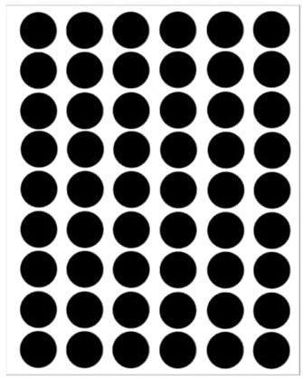 LICQIC Screw Hole Covers, Self Adhesive Caps Stick on Furniture Sticker Screw Hole, 54 Pcs 21 mm, Black