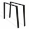 Sossai® Design Pied de Table en Profilés d'acier TKW2 | 2 pièces | Armature de Table | 65 cm x 85 cm x Hauteur 72 cm | Couleur : Noir | Acier de Haute qualité