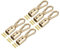 QUARKZMAN Cordon Fin Capuchon, 6pcs 8mm/0.32 Fin Capuchon Baril Perles Terminators Cordon avec Vis Trouver pour Gland Bijoux Fabrication Sac Sangle DIY, Or