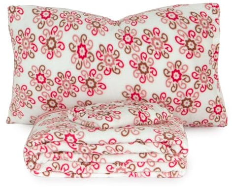 Morbidissimi Set lenzuola Completo letto in Pile Coral art. Chiara, Termico, Morbido, Caldo per letto Singolo FUCSIA