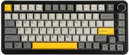MechLands AK820 MAX HE Hall-Effekt Magnetic Gaming Keyboard, einstellbare Betätigung, 8KHz Polling Rate, Wired Rapid Fast Keyboard, cremefarbene Dichtung, RGB, NKRO für Win/Mac (Schwarz)
