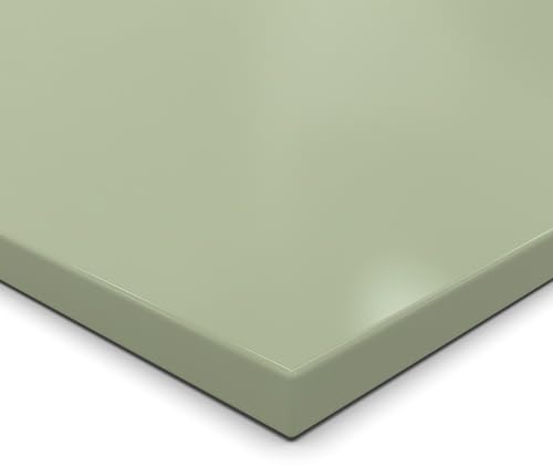 AUPROTEC Dekorplatte 19 mm Avocado Green 50x40 cm – rundum ABS-Kante, pflegeleicht & robust für Regale, Möbel, Innenausbau