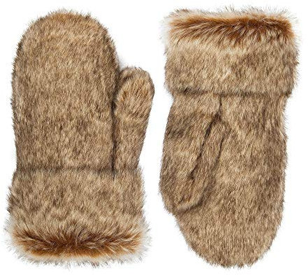 Futrzane Alaskan Fäustlinge - Fellhandschuhe Damen - Handschuhe Winter mit Fell (Hellbraun Alaskan)