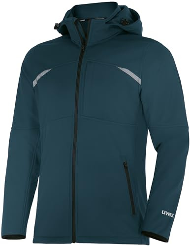 Uvex suXXeed Craft Softshelljacke - Herren Arbeitsjacke mit ergonomischer Passform - wasserdicht 8.000 mm - mit Kapuze