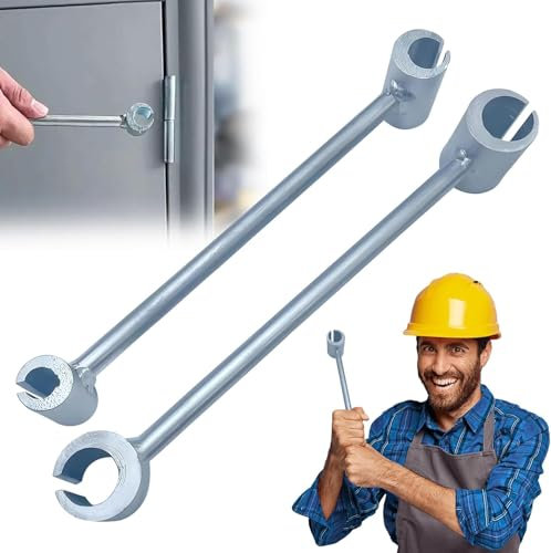 Qivine 2Pcs Hinges Gap Adjusting Wrench, 14-25mm Door Hinge Repair Tool Door Hinge Adjustment Tool, Adjustment Hinge Bender Hinge Repair Wrench Tool for Clean Room Security Door