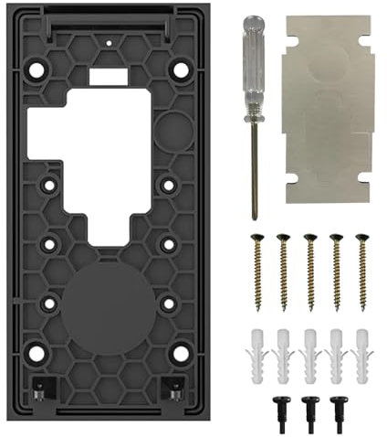 POHOVE No Drill Doorbell Mount,Replacement Wall Mount Bracket Back Plate and Fittings,for 2nd Generation Doorbell- 2024 Release,Adhesive Doorbell Holder Mounting Bracket for Apartment, Home, Office