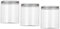 3 contenitori vuoti in plastica PET trasparente, con tappo a vite, 500 ml