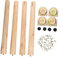 KONTONTY Furniture Save Holzmöbelfüße 4 Sets Tischbeine Für Sofa Bett Bank Schrank