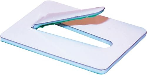 White Acrylic Coated Mild Steel Cable Clips Self Adhesive Metal 8MM Pack Qty 50