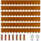 Corten Stahl Landschaft Edging mit Rust Patina Finish 100x20cm L x H 6pcs biegsame Metallstreifen - Hammer-in Rand Grenze mit 7 Clips für Rasen, Hof Weg Teiler （6m gesamt）#LYLB08RT-DE
