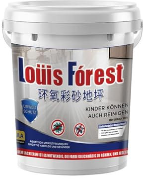 Epoxid-Bodenbeschichtung mit Hochglanz-Marmor-Effekt, Epoxid-Bodenfarbe, dekorative Farbe, Bodenbelag, Beton, Garage, Farbe, Chips, Beschichtungen E