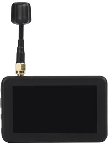 Reinscer Moniteur de drone FPV 3-5,8 G 40CH Écran portable Récepteur VTX Écran intégré pour drone FPV RC
