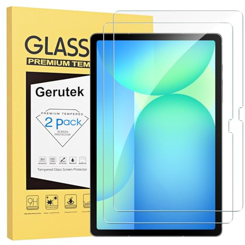 Gerutek Pellicola Protettiva per Samsung Galaxy Tab S10 FE Plus / S10 FE+ 13,1 Pollici 2025, Pellicola in Vetro Temperato [Ultra Trasparente][AntiGraffio][Durezza 9H] per Galaxy Tab S10 FE Plus