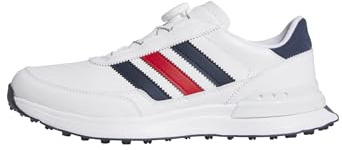 adidas Herren S2G 26 BOA Spikeless Golf Shoe, FTWR White/Collegiate Navy/Better Scarlet, 47 1/3 EU