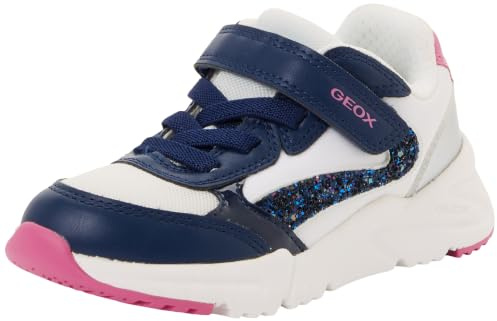 Geox JUNIOR Girl J Loftus Girl A Sneakers White/DK ROYAL 28_EU