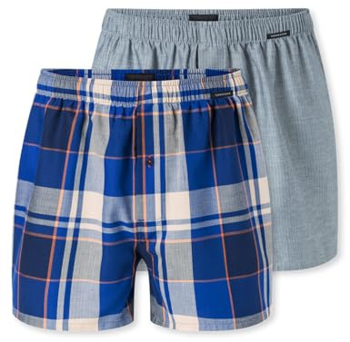Schiesser Herren 2 Pack Boxershorts Baumwolle Jersey weich Multipack - Jerseyboxer