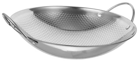 TIDTALEO Mini Marmite en Acier Inoxydable à Double Poignée Casserole à Fruits de Mer 1 Litre Résistante Chaleur Ustensile Cuisine pour Camping et Maison