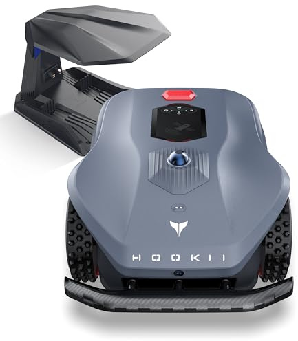HOOKII Neomow X LE Mähroboter ohne Begrenzungskabel, bis 1500㎡, 3D LiDAR SLAM+Vision Fusion Kartierung, Keine RTK-Station Erforderlich, mit 4G Modul und GPS, Schnitthöhe 30-85 mm, 45% Steigung, Leise