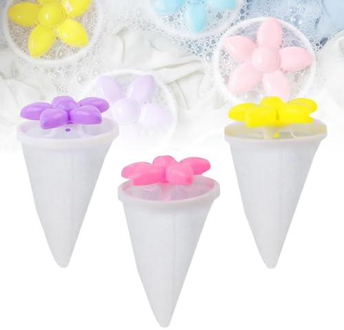 Tierhaarentferner für Wäsche – 17 cm PP 3 Stück | Wäsche-Flusen entfernen | Fusselfänger-Set | Fasersammler-Set | Waschtrockner Tierhaarfänger für Teppichmöbel und Heimgebrauch