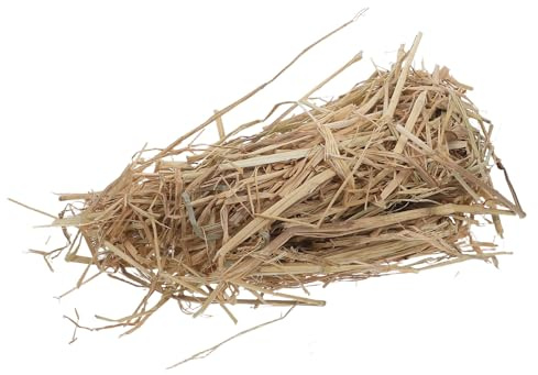 MUELODSIC Paille Naturelle pour Litière Animale 1 LB 500g, Support Nid | Foin Sec Nettoyé, Usage Jardin et Maison, pour Poules et Petits Animaux