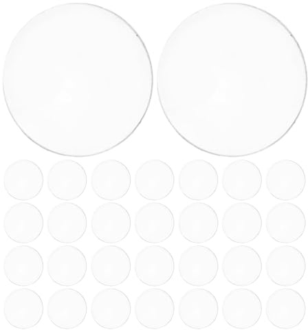 ELAYARD Transparente Glasabdeckungen Mr16 Gu10 50 Stück Flache Hitzebeständige Sicherheitsglasplatten für Wohnräume und Büros Einfache Montage und Reinigung