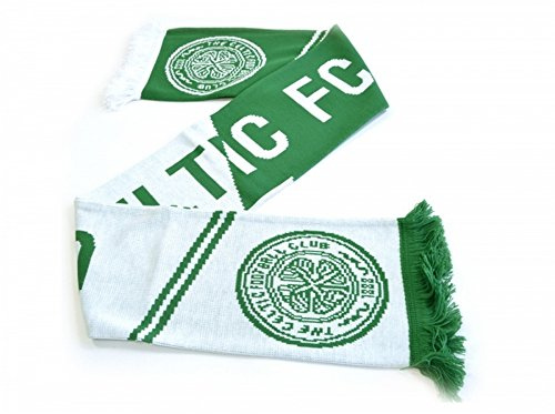 Original FC Celtic Glasgow Jacquard Knitted Scarf/Schal NEU