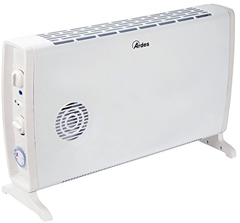 ARDES | AR4C05T Termoconvettore Elettrico SMOOTHY TIME 1700/2000W, Stufa Elettrica per Riscaldare Casa e Ufficio, Termoconvettore Con Timer 24H e Termostato, Termo Convettore Aria Calda 3 Potenze