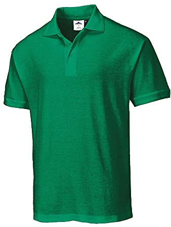 Portwest B210 Herren Naples Polo-Shirt Verstärkter Kragen Baumwolle Kurzarm | 2XL, UPF 40+, Polyester-Baumwoll-Mischgewebe, Reguläre Passform, Polybaumwolle, Rippkragen und Bündchen, Gerippte Manschette