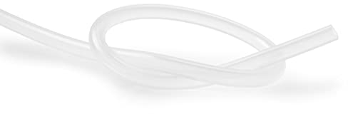 Tuyau en silicone de différentes tailles (ID x AD) au mètre. 4 x 8 mm Translucide. (2,48€/m)