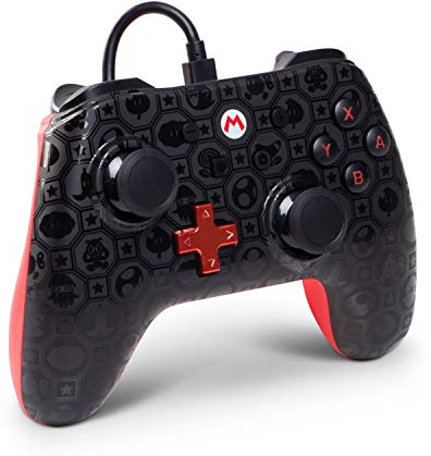 PowerA Manette filaire - Shadow Série 1 Midnight Mario pour Nintendo Switch