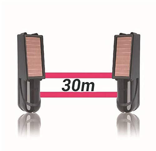 Alarma perimetral foto electrica Placa Solar Baterias SIB exterior inalámbrica. Perimetral exterior. Cerco infrarrojo. Alarma exterior. Barrera perimetral inalámbrica (30 metros)