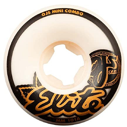 OJ Elite Skateboard Wheels Elite Mini Combo 101a White 53mm
