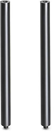 2 x Schwerkraft-Lautsprecher-Verlängerungsstange M20, 50 cm (schwarz)