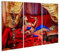 islandburner Bild auf Leinwand Orientalische Schönheit Raucht Shisha Sexy Zelt Kissen Arabisch Bilder Wandbilder Poster