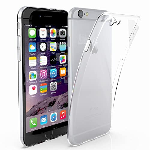 N NEWTOP Cover Compatibile per iPhone 6 e 6S, Custodia Trasparente Sottile TPU Clear Silicone Morbida Silicone Case